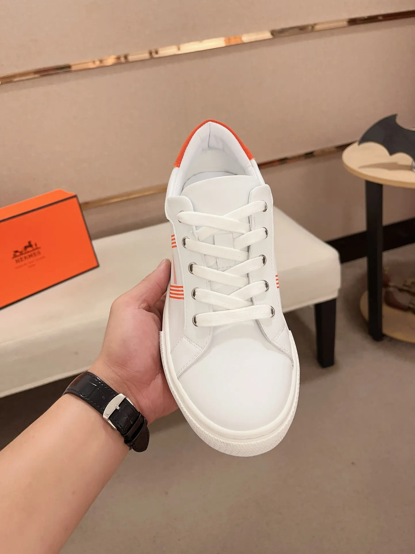 Men's clothing and shoes💰: 400💰《HERMES》【Classic Original Version】Hermès; Top 🔝 Purchasing Agency 🔍🔍Latest 🇺🇸Sold simultaneously at counters, original imported from Italy ▲▲Cow leather▲ ▲Exquisite workmanship (Italian 🇮🇹imported water-dyed 🐂cowhide lining) sole: original sole provided by the original factory, ⚠️exclusive double-layer activity·TPR·rubber·combined molded outsole; Code number: 36-44 (45/46 can be customized, non-refundable)